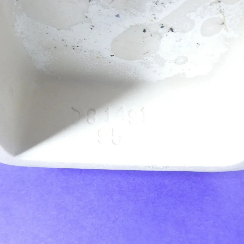 Postmodern Vase Abstract Gray Ceramic Vintage 1980s